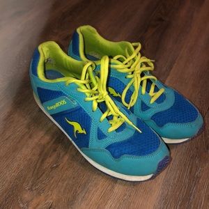 KangaRoos Blue/ Green Zipper Lace Up 9 1/2